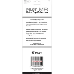 Pilot® MR Retro Pop Collection Premium Ballpoint Pen, Medium Point, 1.0 mm, Purple Barrel, Black Ink