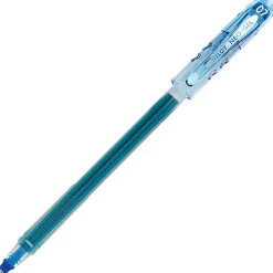 Pilot® Neo-Gel Rollerball Pens, Fine Point, 0.7 mm, Clear Barrel, Blue Ink, Pack Of 12