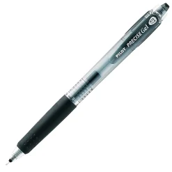 Pilot® Precise BeGreen Gel Retractable Rollerball Pens, Fine Point, 0.7 mm, 83% Recycled, Black Translucent Barrel, Black Ink, Pack Of 12