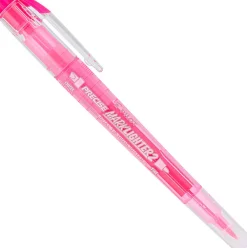 Pilot Precise Marklighter2 Dual Tip Highlighter, Chisel and Extra Fine Tip, Pink