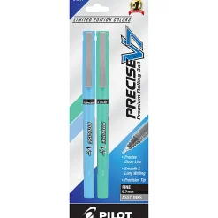 Pilot Precise V7 Harmony Rolling Ball Pens, Fine Point, 0.7 mm, Assorted, Pack Of 2 Pens
