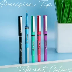 Pilot Precise V7 Harmony Rolling Ball Pens, Fine Point, 0.7mm, Assorted Barrels, Assorted Inks, Pack of 5 Pens