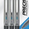 Pilot® Precise™ V7 Liquid Ink Retractable Rollerball Pens, Fine Point, 0.7 mm, Assorted Barrel Colors, Black Ink, Pack Of 3 Pens