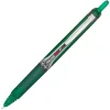 Pilot® Precise™ V5 Liquid Ink Retractable Rollerball Pens, Extra Fine Point, 0.5 mm, Assorted Barrels, Green Ink, Pack Of 12