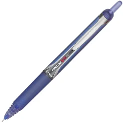 Pilot® Precise™ V5 Liquid Ink Retractable Rollerball Pens, Extra Fine Point, 0.5 mm, Blue Barrels, Blue Ink, Pack Of 12