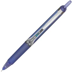 Pilot® Precise™ V7 Liquid Ink Retractable Rollerball Pens, Fine Point, 0.7 mm, Assorted Barrels, Blue Ink, Pack Of 12 Pens
