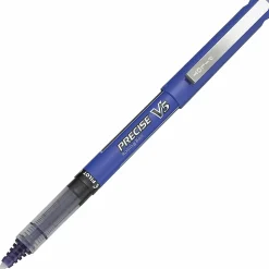 Pilot® Precise™ V5 Liquid Ink Rollerball Pens, 0.5 mm, Extra Fine Point, Purple Barrel, Purple Ink, Pack Of 12 Pens