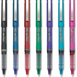 Pilot® Precise™ V5 Liquid Ink Rollerball Pens, Extra Fine Point, 0.5 mm, Assorted Barrels, Assorted Ink Colors, Pack Of 7