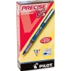 Pilot® Precise™ V5 Liquid Ink Rollerball Pens, Extra Fine Point, 0.5 mm, Blue Barrel, Blue Ink, Pack Of 12 Pens