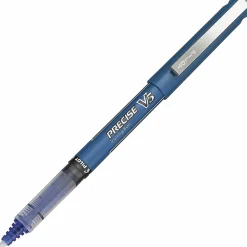 Pilot® Precise™ V5 Liquid Ink Rollerball Pens, Extra Fine Point, 0.5 mm, Blue Barrel, Blue Ink, Pack Of 12 Pens