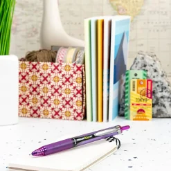 Pilot Precise V10 Retractable Rolling Ball Pen, Bold Point, 1.0 mm, Purple, Single Pen