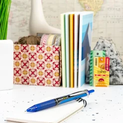 Pilot Precise V10 Retractable Rolling Ball Pen, Bold Point, 1.0 mm, Blue, Single Pen