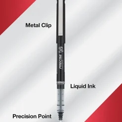 Pilot Precise V5 Rolling Ball Pens, Extra Fine Point, 0.5 mm, Assorted Barrels, Assorted Ink Colors, Pack Of 5 Pens