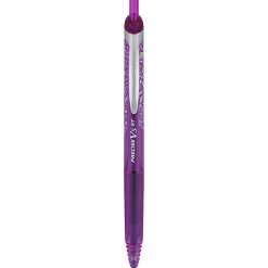 Pilot Precise V5 RT Floral Rollerball Pen, Extra Fine Point, 0.5mm, Purple Barrel, Purple Ink, Single Pen