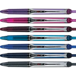 Pilot® PRECISE® V5 RT Premium Rolling Ball Pens, Pack Of 7, Extra Fine Point, 0.5 mm, Assorted Colors