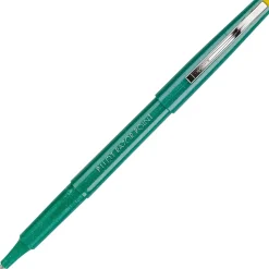 Pilot® Razor Point Pens, Extra-Fine Point, 0.3 mm, Green Barrel, Green Ink, Pack Of 12 Pens