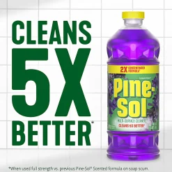 Pine-Sol Multi-Surface Cleaner, Lavender Clean, 40 Oz, Pack Of 8 Bottles