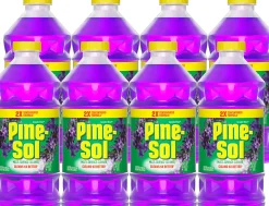 Pine-Sol Multi-Surface Cleaner, Lavender Clean, 40 Oz, Pack Of 8 Bottles