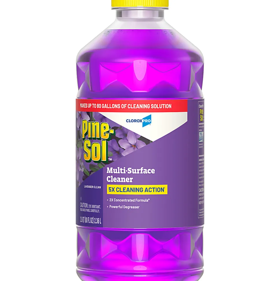 Pine-Sol Multi-Surface Cleaner, CloroxPro, All Purpose Cleaner, Lavender Clean, 80 Fluid Ounces, Pack of 3 (60608)