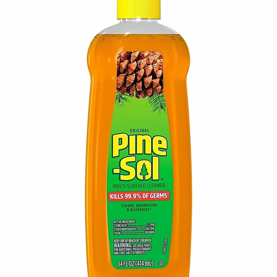 Pine-Sol Multi-Surface Cleaner, Concentrate, Liquid,14 fl oz, Original Scent, Case of 12 - 60146CT
