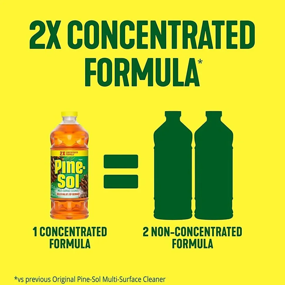 Pine-Sol Multi-Surface Cleaner, Concentrate, Liquid,14 fl oz, Original Scent, Case of 12 - 60146CT