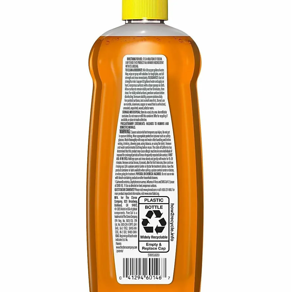 Pine-Sol Multi-Surface Cleaner, Concentrate, Liquid,14 fl oz, Original Scent, Case of 12 - 60146CT