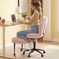 Pinmoco Cloud-Lounge Ergonomic Office Chair, Pink, Total Qty 1