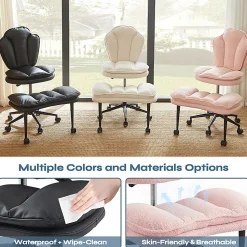 Pinmoco Cloud-Lounge Ergonomic Office Chair, Pink, Total Qty 1