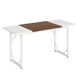 Pinmoco 63"W Executive Computer Desk, White