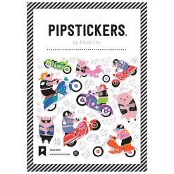 Pipsticks Decorative Stickers, 4" x 4", Road Hogs
