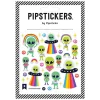 Pipsticks Decorative Stickers, 4" x 4", Little Green Men