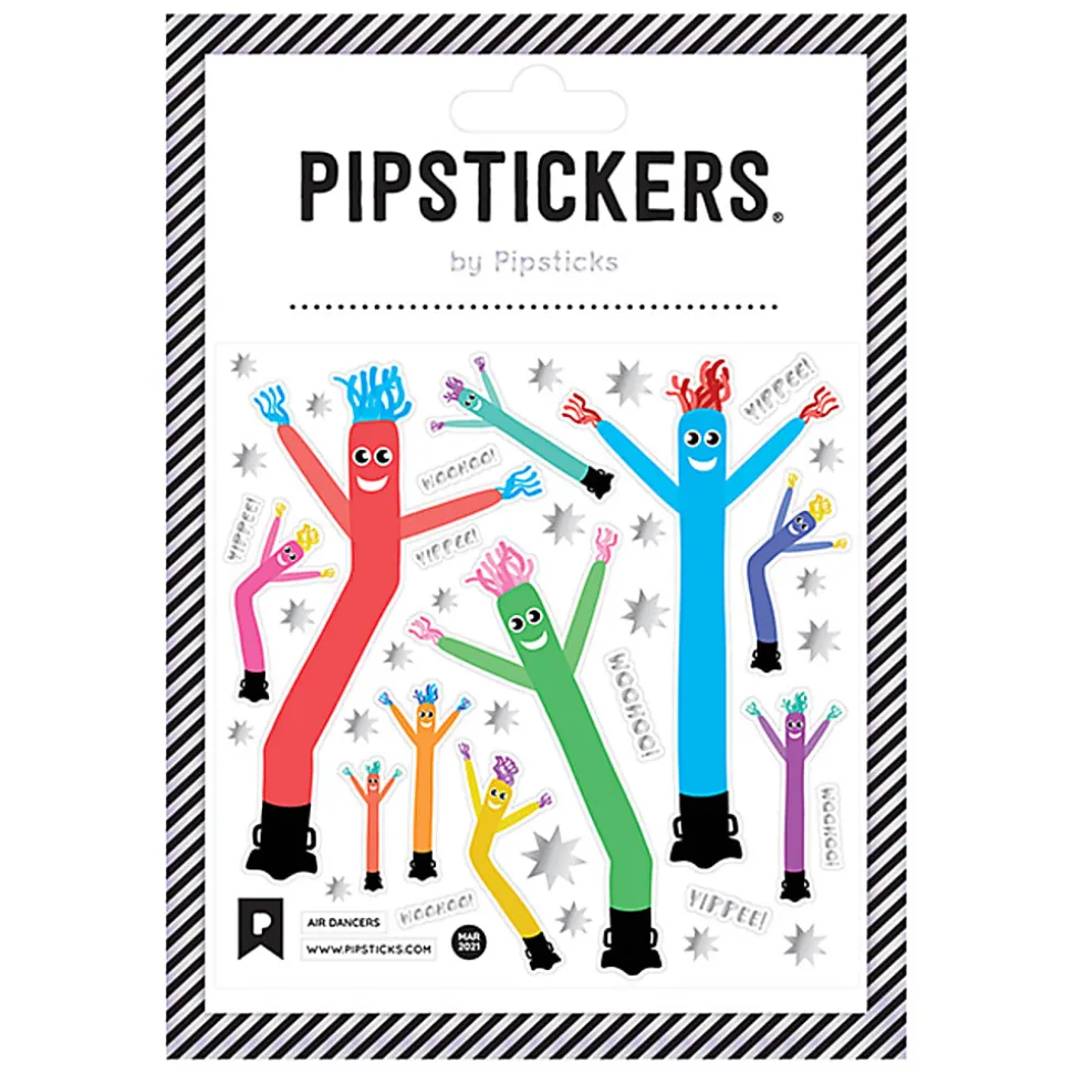 Pipsticks Decorative Stickers, 4" x 4", Air Dancers