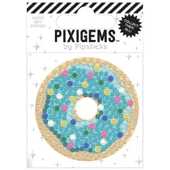 Pipsticks Pixigem Sticker, 2" x 2", Dottie Donut