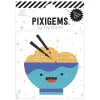 Pipsticks Pixigem Sticker, 2" x 2", Ruby Ramen