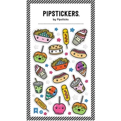 Pipsticks Puffy Stickers, 4" x 6", Carnival Treats Glitter