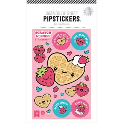 Pipsticks Scratch 'n Sniff Stickers, 4" x 6", Waffle-y Cute