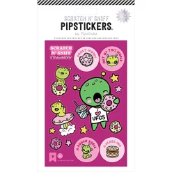 Pipsticks Scratch 'n Sniff Stickers, 4" x 6", Planet Kawaii