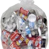 Pitt Plastics Industrial Quality 2-mil Can Liners, 60 Gallons, 38" x 60", Clear, Pack Of 100