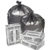 Pitt Plastics Titanium 1.7-mil Can Liners, 40 - 45 Gallons, 39" x 47", Silver, Pack Of 50
