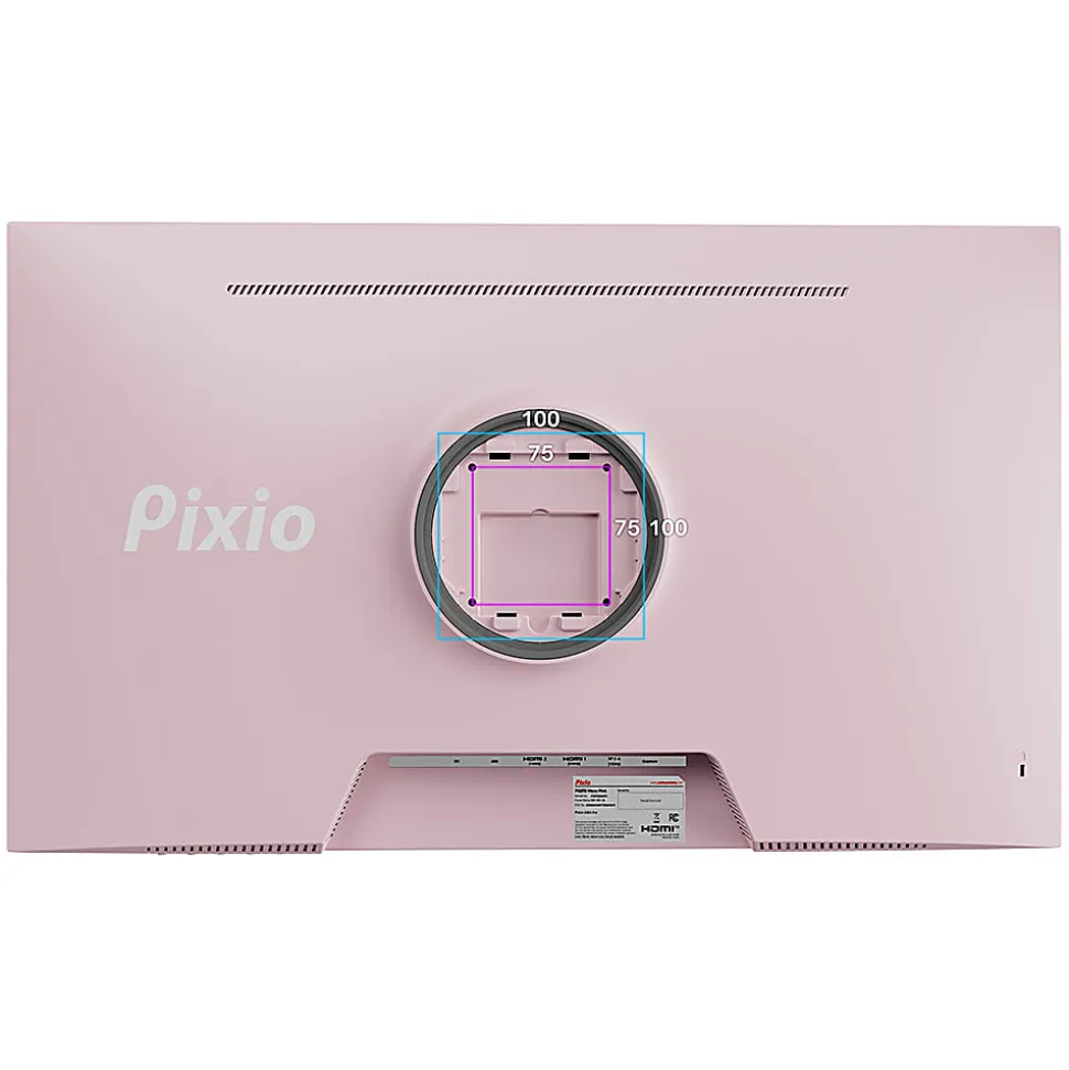 Pixio PX278 Wave 27" Fast-IPS LCD WQHD 1440p Gaming Monitor, FreeSync, Pink