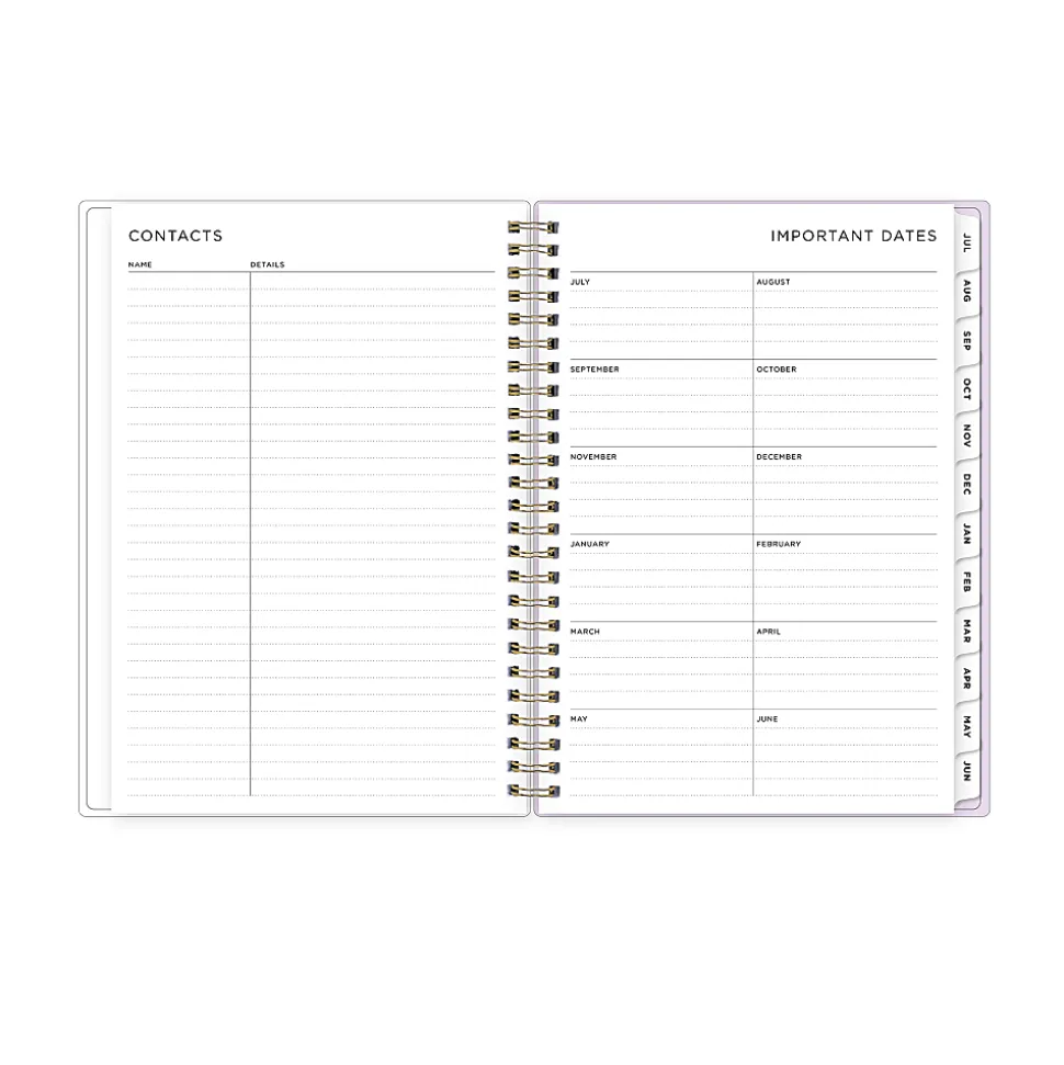 Planner Notes AG Squiggle Stripe Neutral 5.875x8.625 AY26–27