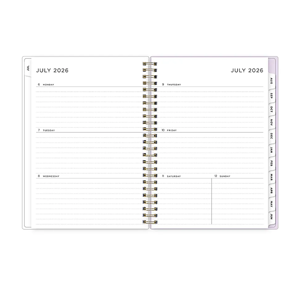 Planner Notes AG Squiggle Stripe Neutral 5.875x8.625 AY26–27