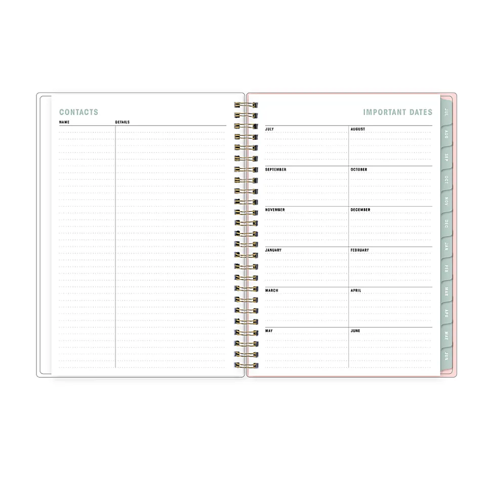 Planner Notes AM-AJ Palm Leaves 5.875x8.625 AY26–27