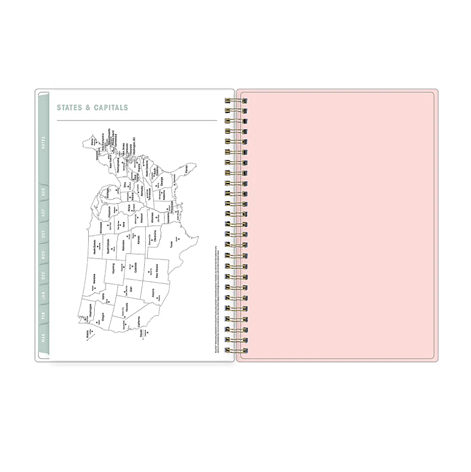 Planner Notes AM-AJ Palm Leaves 5.875x8.625 AY26–27
