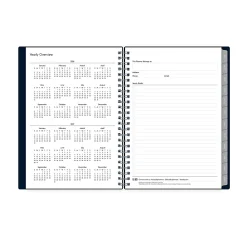 Planner Notes BS Enterprise Solid Navy 5.875x8.625 AY25–26