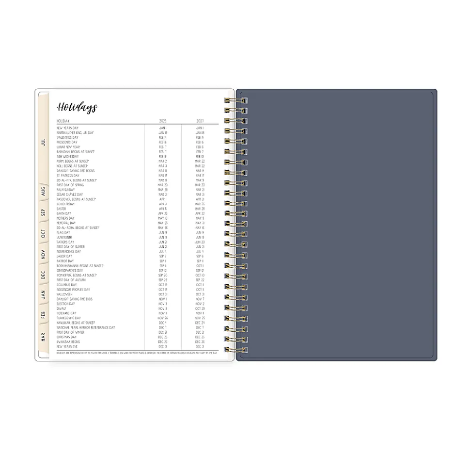 Planner Notes IPC Celine Navy 5.875x8.625 AY26–27 W/M
