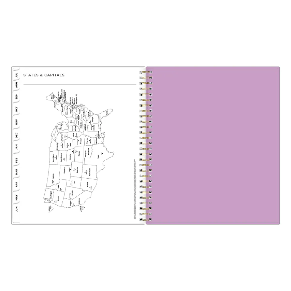 Planning Calendar AG Smoke Purple Frosted PP 8x10 AY26–27