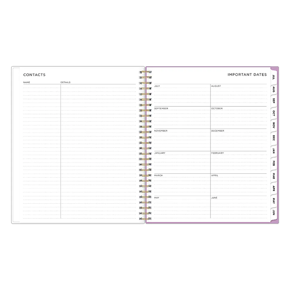 Planning Calendar AG Smoke Purple Frosted PP 8x10 AY26–27