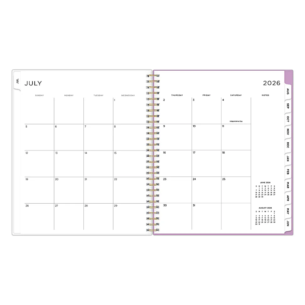 Planning Calendar AG Smoke Purple Frosted PP 8x10 AY26–27