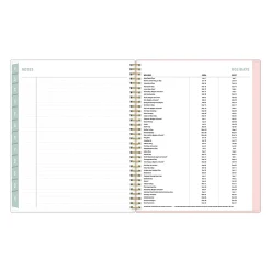 Planning Calendar AM-AJ Palm Leaves PP 8.5x11 AY26–27